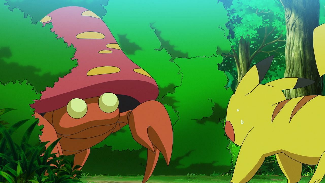 Parasect as seen in the anime (Image via The Pokemon Company)